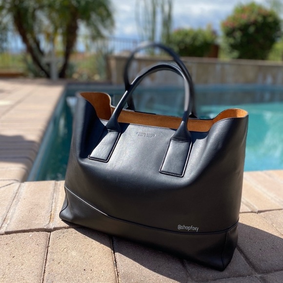 Bottega Veneta Handbags - SOLD Bottega Veneta Large Open Leather Tote in Smooth Calf